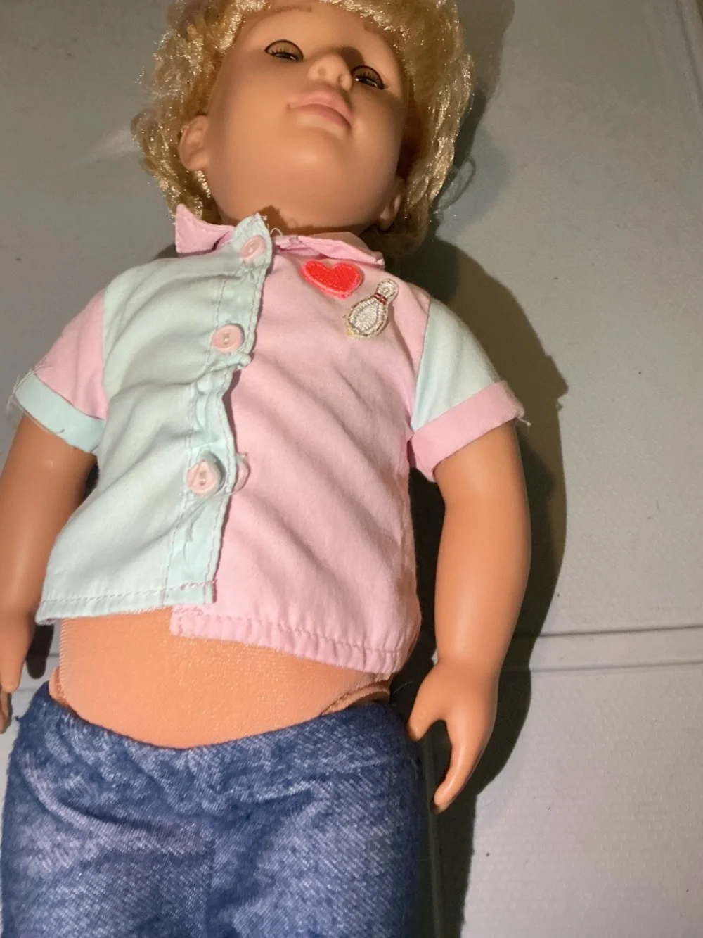Battat Our Generation 18” Doll Gabe Surfer Boy Doll Blonde Curly Hair Green Eyes